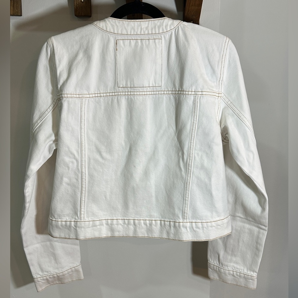 MICHAEL Michael Kors White Denim Jacket Medium - Picture 4 of 8